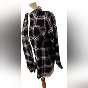 Woman's button flannel shirt